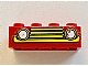 invID: 390751449 P-No: 3001pb039  Name: Brick 2 x 4 with Car Grille Fabuland Horizontal Yellow Pattern (Sticker) - Sets 140-1 / 350-3