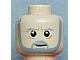 invID: 390865816 P-No: 3626bpb0407  Name: Minifigure, Head Beard with SW Gray Beard and Eyebrows, Lines under Eyes, Furrowed Brow, White Pupils Pattern - Blocked Open Stud