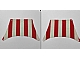 invID: 391322800 P-No: sailbb04  Name: Cloth Sail 27 x 17 Top with Red Thick Stripes Pattern