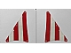 invID: 391329683 P-No: sailbb23  Name: Cloth Sail Triangular 14 x 22 with Red Thick Stripes Pattern