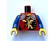 invID: 391446531 P-No: 973pb0105c02  Name: Torso Castle Armor with Standing Dragon and Silver Shoulders, Yellow Neck Pattern / Blue Arms / Yellow Hands