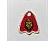 invID: 391696999 P-No: x375pb01  Name: Minifigure Cape Cloth, Round Lobes with Royal Knights Lion Head Pattern