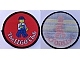 invID: 392178494 G-No: patch04  Name: Patch, Sew-On Cloth Round, The LEGO Club (Classic Construction Worker Walking)