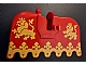 invID: 392498729 P-No: 2490px3  Name: Horse Barding, Ruffled Edge with Yellow Lions Pattern