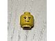 invID: 392674837 P-No: 3626bp05  Name: Minifigure, Head Standard Grin, Black Eyebrows, Thick Mouth Pattern - Blocked Open Stud