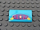 invID: 394728099 P-No: 88930pb047  Name: Slope, Curved 2 x 4 x 2/3 with Bottom Tubes with Magenta Car Grille, Yellow Lights and Star Pattern (Sticker) - Set 41034