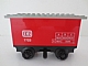invID: 394728355 P-No: 3443c02pb01  Name: Train Battery Box Car with Three Contact Holes, Red Switch Lever, Black Magnets, Black Wheels, and Light Gray Roof with 