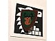 invID: 378986974 P-No: 3846p48  Name: Minifigure, Shield Triangular  with Forestmen Elk / Deer Head on Green Background Pattern