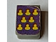 invID: 396181835 P-No: 3840pb06eu  Name: Minifigure Vest with 8 Yellow Trefoils on Purple Background Pattern (Stickers) - Set 375-2