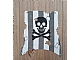 invID: 396356752 P-No: sailbb11  Name: Cloth Sail Square with Dark Gray Stripes, Skull and Crossbones Pattern, Damage Cutouts