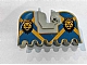 invID: 396948413 P-No: 2490px4  Name: Horse Barding, Ruffled Edge with Lion Heads and Blue and Yellow Pattern