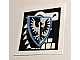 invID: 397324166 P-No: 3846px9  Name: Minifigure, Shield Triangular  with Black and White Falcon with Blue Border Pattern