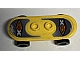 invID: 397450778 P-No: 42511c01pb31  Name: Minifigure, Utensil Skateboard Deck with Island Xtreme Stunts Logo on Black and Silver Grip Tape Pattern (Sticker) with Black Wheels (42511pb31 / 2496) - Set 6738