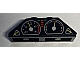 invID: 397813377 P-No: BA216pb01  Name: Stickered Assembly 4 x 1 x 1 with Gauges Tachometer and Speedometer Pattern (Sticker) - Set 8880 - 2 Slope 45 2 x 1