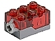 invID: 40623663 P-No: 54930c01  Name: Electric, Light Brick 2 x 3 x 1 1/3 with Trans-Red Top and Red LED Light