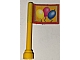 invID: 398291915 P-No: 3957pb02  Name: Antenna 4H with Flag with Yellow, Pink and Blue Balloons Pattern (Sticker) - Set 3159