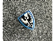 invID: 398877777 P-No: 3846px9  Name: Minifigure, Shield Triangular  with Black and White Falcon with Blue Border Pattern