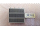 invID: 399228004 P-No: 3010p04  Name: Brick 1 x 4 with Black Grille with 15 Vertical Lines Pattern