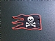 invID: 399771071 P-No: x376px4  Name: Cloth Flag 8 x 5 Wave with Red Border and Skull and Crossbones Pattern