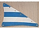 invID: 399801367 P-No: sailbb20  Name: Cloth Sail Triangular 15 x 22 with Blue Thick Stripes Pattern