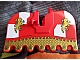 invID: 400378668 P-No: 2490pb09  Name: Horse Barding, Ruffled Edge with Gold Lions and Gold Chain Mail Pattern