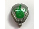 invID: 400031861 P-No: 41671pb06  Name: Bionicle Bohrok Windscreen 4 x 5 x 7 with Green Scales and Lehvak-Kal Logo Pattern