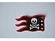 invID: 400724869 P-No: x376px4  Name: Cloth Flag 8 x 5 Wave with Red Border and Skull and Crossbones Pattern