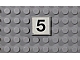 invID: 400912907 P-No: 3068pb1140  Name: Tile 2 x 2 with Number 5 Pattern (Sticker) - Set 8144