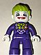 invID: 400943932 M-No: 47394pb229  Name: Duplo Figure Lego Ville, The Joker, Dark Purple Legs and Top, White Hands, White Head, Red Lips, Lime Hair (6210515)