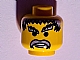 invID: 401129754 P-No: 3626bpb0101  Name: Minifigure, Head Light Gray Bushy Eyebrows, Moustache, and Hair, Chin Dimple, Slight Open Mouth with Teeth Pattern - Blocked Open Stud