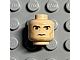 invID: 401570293 P-No: 3626bpb0314  Name: Minifigure, Head Black Thick Eyebrows, Large Reddish Brown Eyes, Nougat Cheek Lines and Chin, Furrowed Brow Pattern - Blocked Open Stud