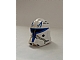 invID: 401581399 P-No: 11217pb02  Name: Minifigure, Headgear Helmet SW Clone Trooper (Phase 2) with Captain Rex Blue and Tan Markings and Dark Bluish Gray Tally Marks Pattern
