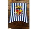 invID: 402362409 P-No: sailbb02  Name: Cloth Sail Main with Blue Stripes and Crown Shield Pattern