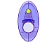 invID: 400488154 P-No: 92747pb06  Name: Minifigure, Shield Elliptical with Dimensions Keystone Symbol with 1 Large White and 1 Small Lime Circles Pattern