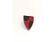 invID: 403904875 P-No: 3846px3  Name: Minifigure, Shield Triangular  with Red/Maroon Quarters Pattern
