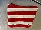 invID: 403975625 P-No: sailbb24  Name: Cloth Sail 9 x 11, 3 Holes with Red Stripes Pattern