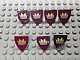 invID: 287756452 P-No: 3846pb012  Name: Minifigure, Shield Triangular  with Crown on Pink Background Pattern (Sticker) - Sets 375 / 6075