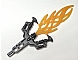 invID: 404395061 P-No: 50934pb01  Name: Bionicle Weapon Hordika Blazer Claw with Molded Trans-Orange Flexible Flame Pattern