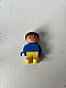 invID: 405513326 M-No: 4943pb016  Name: Duplo Figure, Child Type 1 Boy, Yellow Legs, Blue Top, Brown Hair