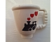 invID: 405598440 P-No: 27383pb02  Name: Duplo Utensil Cup with Stud Inside with Black Steam Train Engine and Red Hearts Pattern