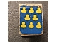 invID: 405714916 P-No: 3840pb06  Name: Minifigure Vest with 8 Yellow Trefoils on Blue Background Pattern (Stickers) - Sets 375 / 6075