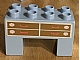 invID: 406104872 P-No: 6394pb03  Name: Duplo, Brick 2 x 4 x 2 with 2 x 2 Cutout on Bottom with Dressing Table Pattern (Sticker) - Set 4820