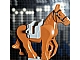 invID: 405418310 P-No: 10352c01pb08  Name: Horse, Movable Legs with Black Eyes and Bridle, Short White Blaze Pattern