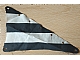 invID: 406367839 P-No: sailbb15  Name: Cloth Sail Triangular 15 x 22 with Black Thick Stripes Pattern