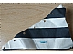 invID: 406368600 P-No: sailbb15  Name: Cloth Sail Triangular 15 x 22 with Black Thick Stripes Pattern