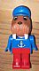 invID: 406560212 M-No: fab12g  Name: Fabuland Walrus - Wilfred Walrus (Captain), Red Legs, Blue Hat and Top with Anchor