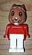 invID: 406560711 M-No: fab3b  Name: Fabuland Rabbit - Robby Rabbit, Brown Head, White Legs, Red Top and Arms