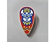 invID: 406781993 P-No: 2586px10  Name: Minifigure, Shield Ovoid with Islanders Mask Pattern