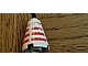 invID: 406971854 P-No: 3942p1  Name: Cone 2 x 2 x 2 with Horizontal Red Stripes Pattern