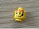 invID: 407889574 P-No: 3626bp69  Name: Minifigure, Head Male Headset Over Smile, Red-Brown Hair & Eyebrows Pattern - Blocked Open Stud